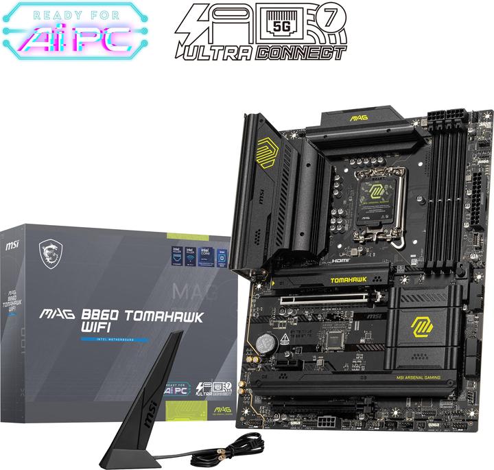 Produktbild MSI MAG B860 TOMAHAWK WIFI (LGA 1851, Intel B860, ATX)