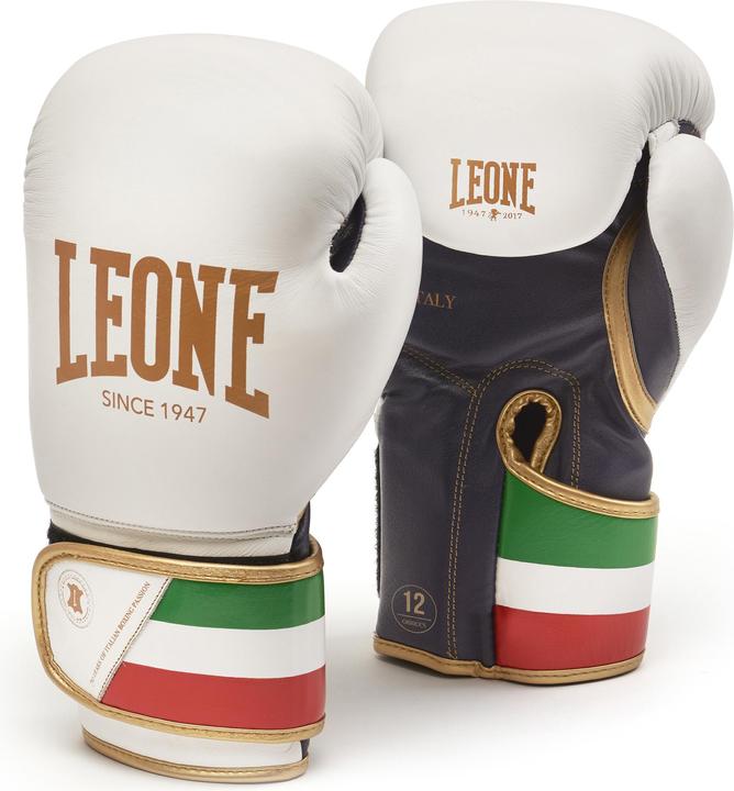 Leone Boxhandschuh Italy Weiss GN039 (10 OZ, One Size)