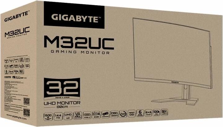 Actual product image Gigabyte M32UC (3840 x 2160 Pixels, 31.50")
