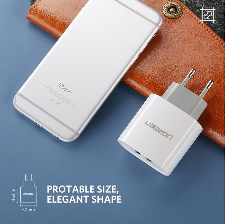 Actual product image Ugreen USB-A charger 2 port (17 W)