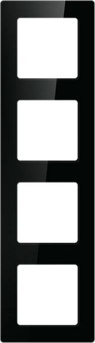 Avatto Presa a telaio quadrupla N-TS10-Frame-B4 (nero)