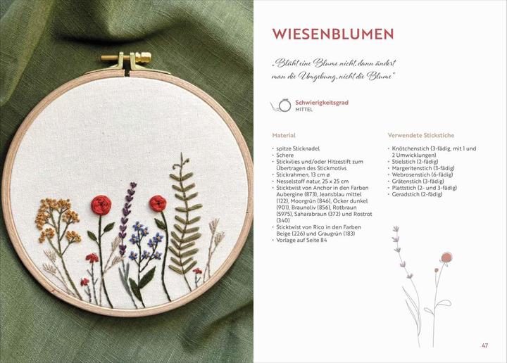 Produktbild Florale Stickerei