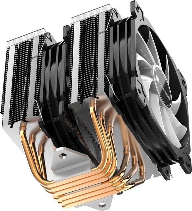 Actual product image Jonsbo CR-2000 GT CPU Cooler Dual Tower, ARGB - 2x 120mm (159 mm)