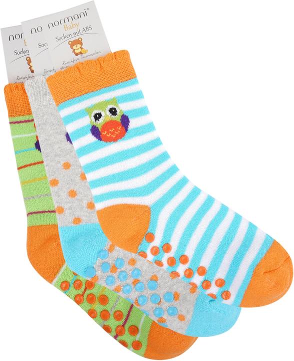 Actual product image Normani 3 pairs of children's socks with ABS print (pack of 3, 74/80)