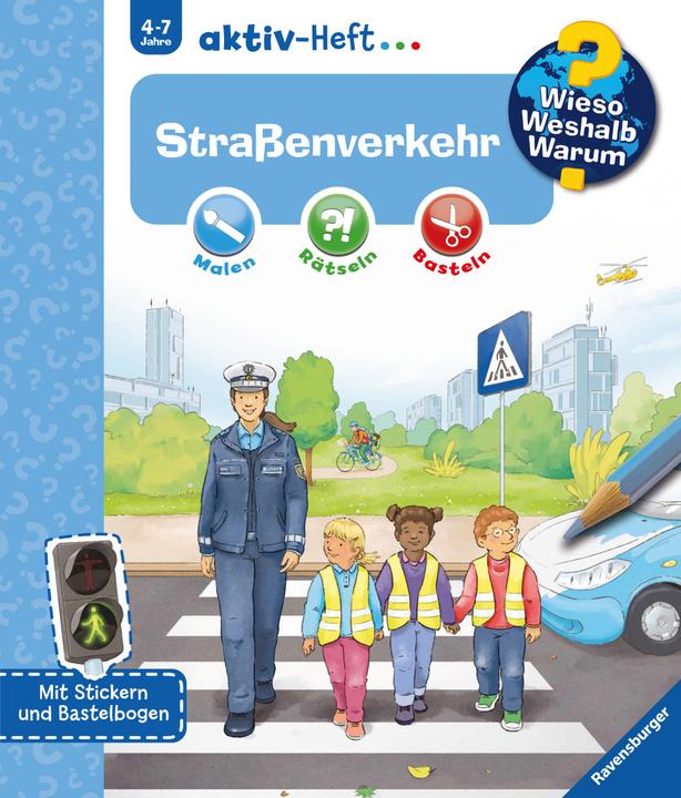 Actual product image Ravensburger Kinder-Sachbuch WWW aktiv-Heft: Strassenverkehr (German, Stefan Richter, 2021)