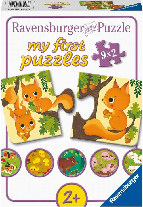 Ravensburger Tiere und ihre Kleinen Puzzle (18.18 Teile)
