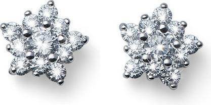 Oliver Weber Collection Oliver Weber - Silver Star Earrings Subtle 62080R