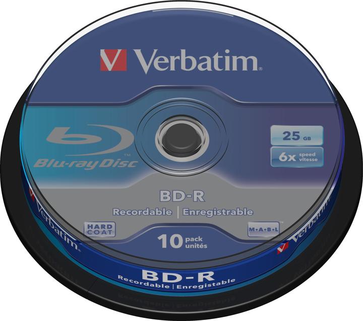 Verbatim BD-R SL, 25GB, 10er Spindel (10 x)
