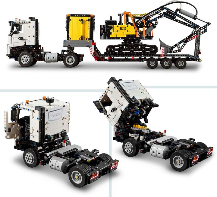 Produktbild LEGO Volvo FMX LKW mit EC230 Electric Raupenbagger (42175, LEGO Technic)