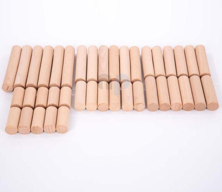 Image du produit TickiT Ensemble de 40 colonnes en bois rondes