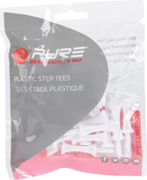 Pure Golf Tees Step Kunststoff 25erPack