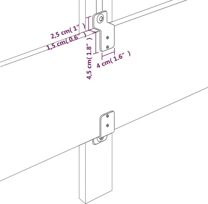Actual product image VidaXL Naoma (90 x 7 x 78/88 cm)