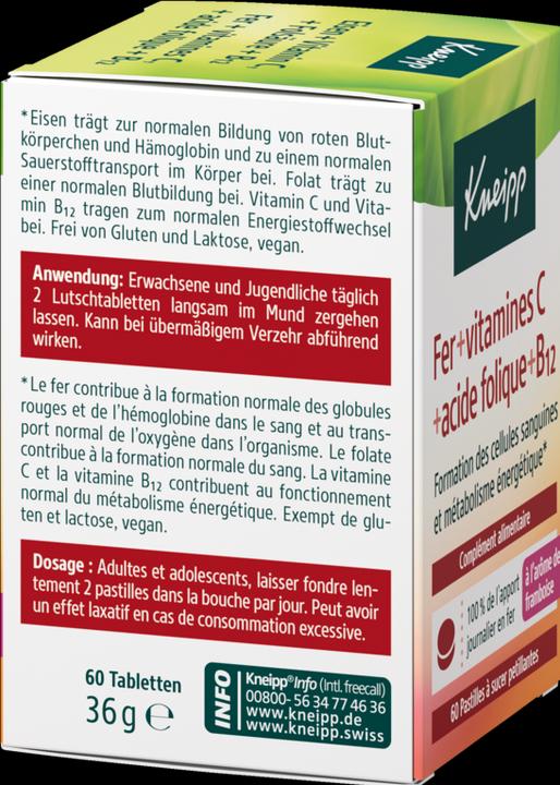 Nutritional values and ingredients Kneipp Multivitamins (60 Piece, Pills)