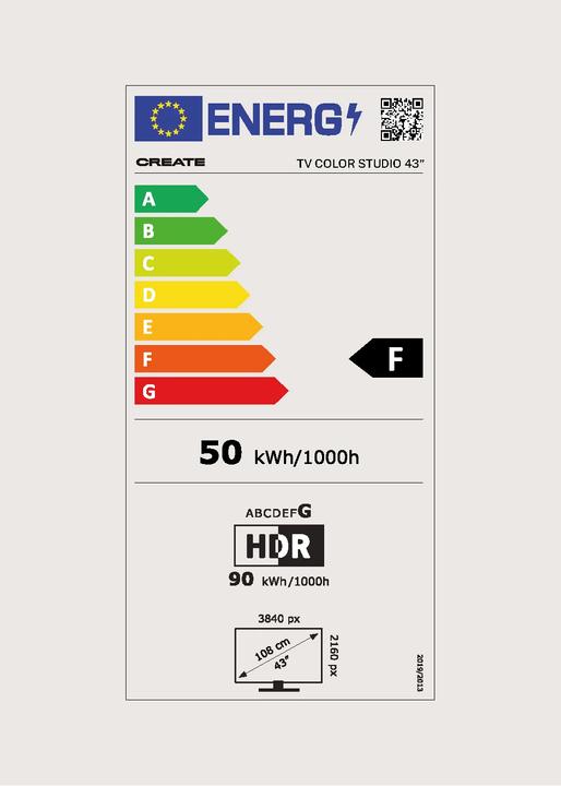Energy Label Create Color Studio - Smart (43", 4K)