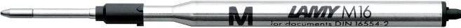 Actual product image Lamy Ballpoint pen refill M16, document-proof, line width B 0.8 mm or line width M 0.6 mm, bl... (Refill, Black, 0.60 mm)