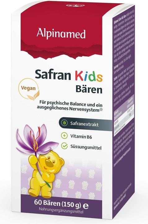 Actual product image Alpinamed Saffron Kids Bears (60 Piece, Pills, 228 g)
