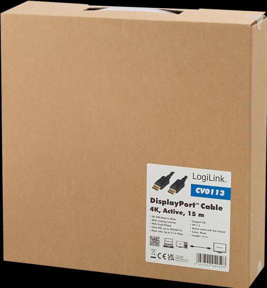 Image du produit LogiLink DisplayPort — DisplayPort (15 m, DisplayPort)