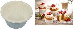 Produktbild Papstar Muffinförmchen aus Papier weiss 20er Pergamentersatz-Papier Durchmesser 50 Muffin-Backform (5 cm)