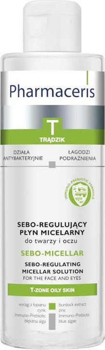 Actual product image Pharmaceris t Sebo-mellar micellar liquid for cleansing and removing face of 200 ml (Micelle water, 200 ml)