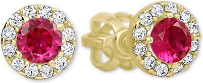 Brilio Sparkling gold earrings with crystals 745 239 001 00806 0000700