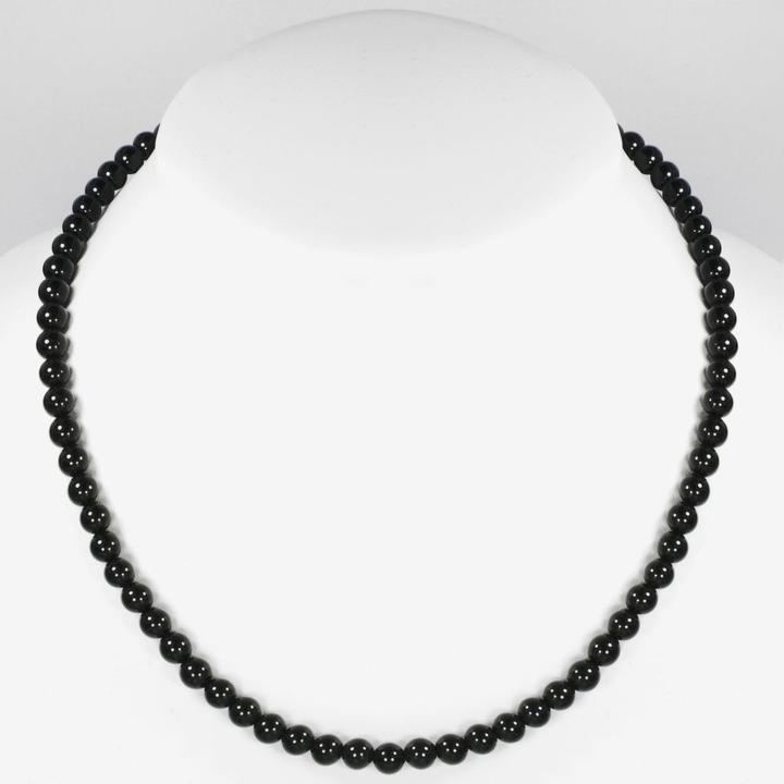 Bijouteria Steinkette (Edelstahl, Onyx, 40 cm)