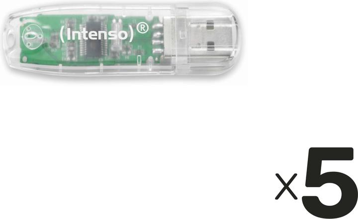 Produktbild Intenso USB-Speicherstick Rainbow Line, 32 GB 5er Pack (32 GB)