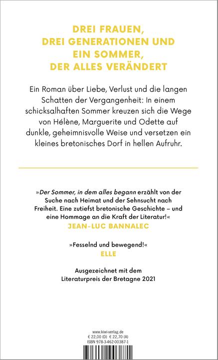 Produktbild Der Sommer, in dem alles begann (Deutsch, Claire Léost, 2024)