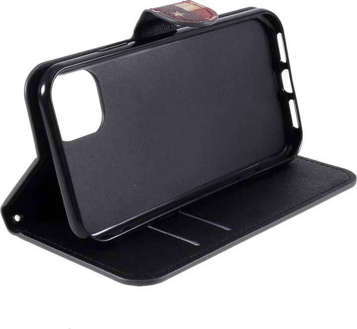 Produktbild Cover-Discount iPhone 11 Pro Max - Leder Hülle USA Amerika Flagge (Apple iPhone 11 Pro Max)