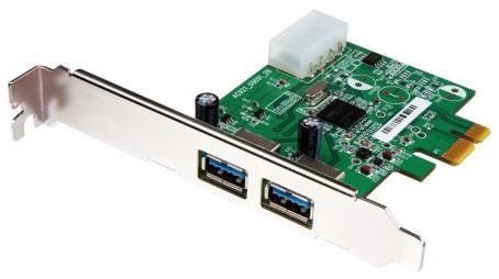 Produktbild Transcend CARTE PCI-EXPRESS TS-PDU3 USB 3.0 - 2 PORTS EXTERNES
