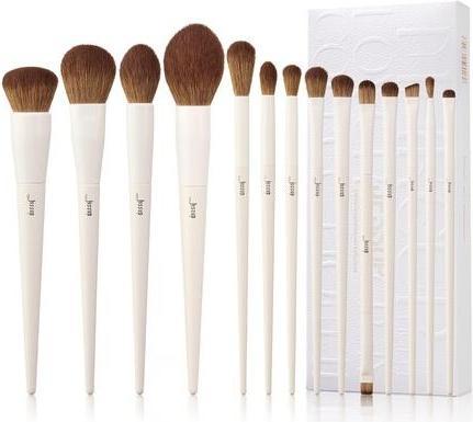 Jessup Pinceaux de maquillage 14Pcs Premium Synthetic Makeup Brush Set for Contour Concealer Foundation Eye (Anti-cernes)