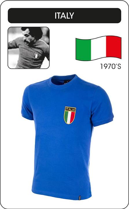 Copa Football Maglia Italia 1970 Retro