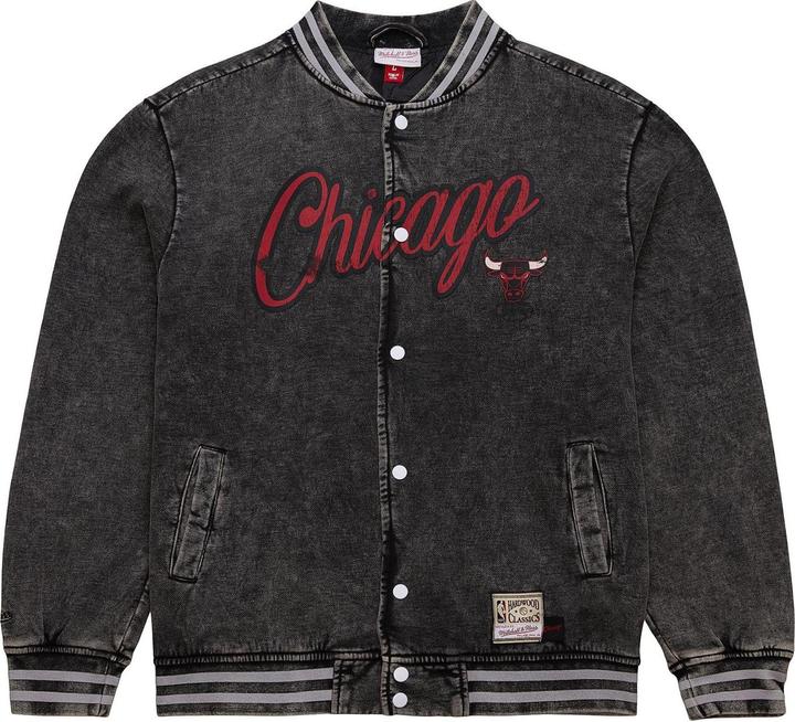 Mitchell & Ness M&N Oversized Varsity College Jacke - NBA Chicago Bulls - S (S)