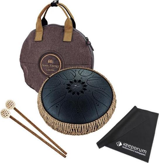 Meinl Sonic Energy MOSTD1BK Tongue Drum H-Moll 8 Töne mit Reinigungstuch (Perkussion)