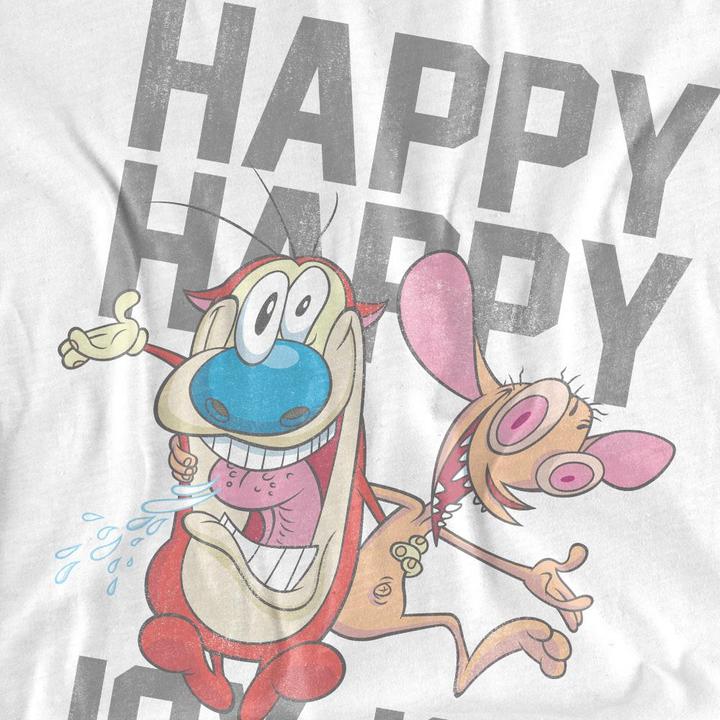 Immagine prodotto Ren & Stimpy Happy Happy Joy Joy Maglietta Uomo (4XL)