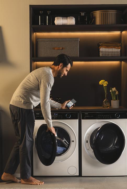 Actual product image Haier HW80-B14959TU1-S (8 kg, Left, EU plug)