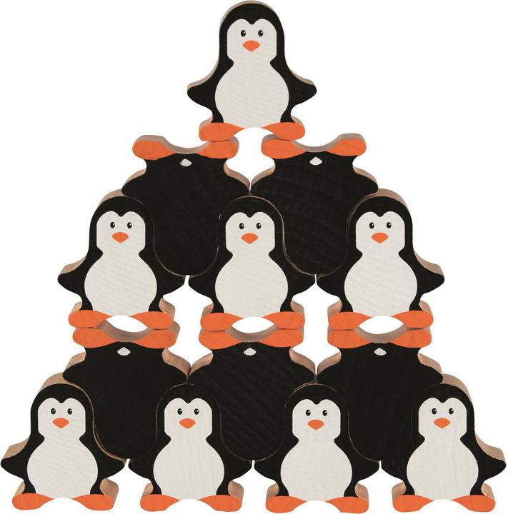 Image du produit Goki Jeu d'empilage de bois Pingouin (Multilingue)