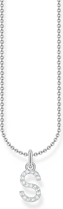 Thomas Sabo Kette mit Buchstaben-Anhänger S Silber (925er Silber, 38 - 45 cm)