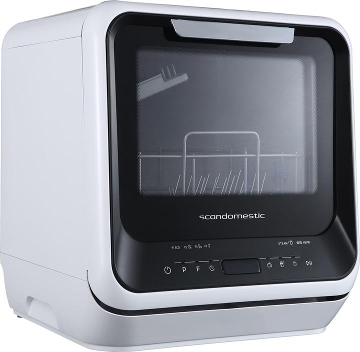 Produktbild Scandomestic SFO 101 W - Tischgeschirrspüler - Breite: 42 cm - Tiefe: 43,5 cm - Höhe: 43,5 cm - Weiss