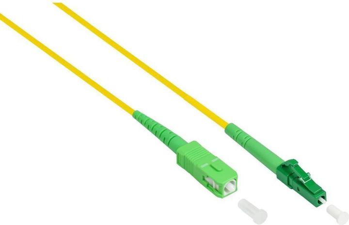 Produktbild Varia SO-38142 - Patchkabel LWL Simplex OS2 (Singlemode, 9125) LC (APC) SC (APC), 7,5m, gelb (7.50 m)