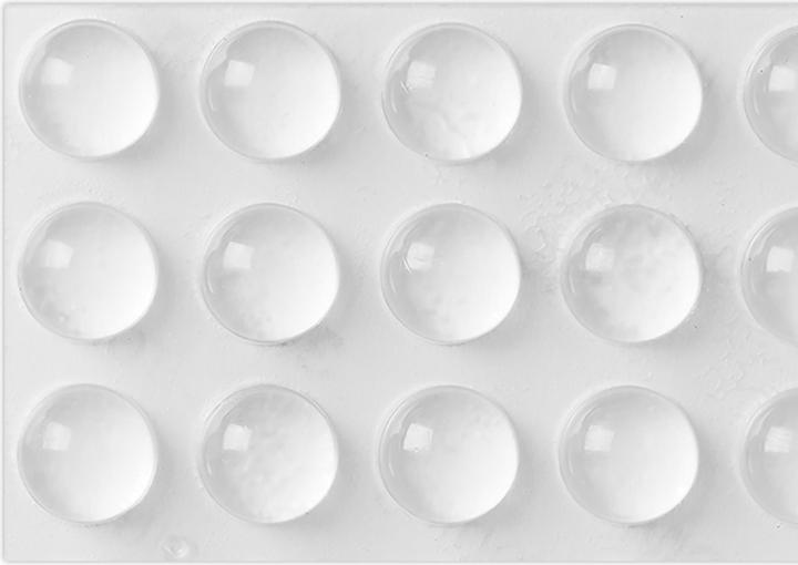 Produktbild Relaxdays Gummipuffer (222 Stück, 1.5 x 1.5 x 0.5 cm)