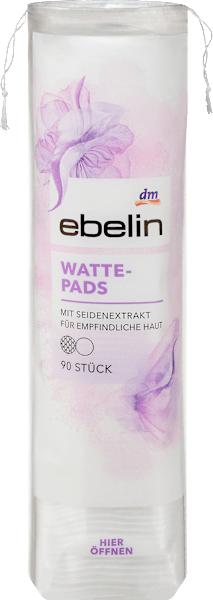 Actual product image dm ebelin Cotton pads with silk extract