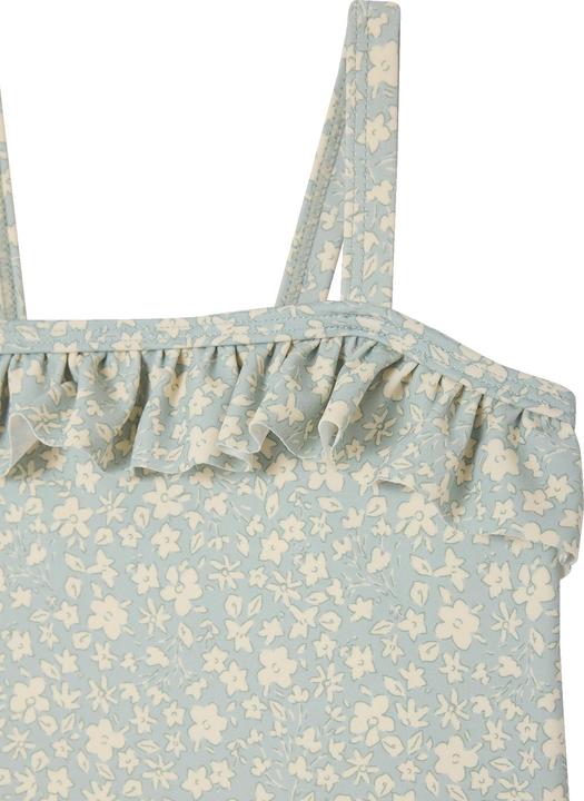 Vertbaudet Geblümter Mädchen Baby Badeanzug mit Volants