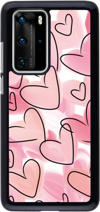Produktbild PhoneLook Hülle Easter 2023 pink hearts (Huawei P40 Pro)