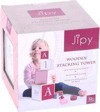 Actual product image Jipy Stacking Tower Wood Pink