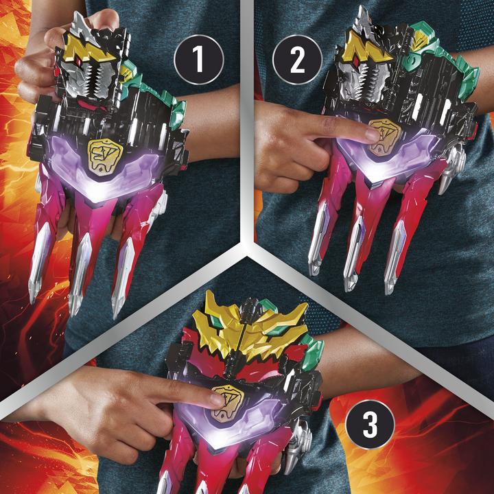 Actual product image Hasbro Power Rangers Dino Knight Morpher