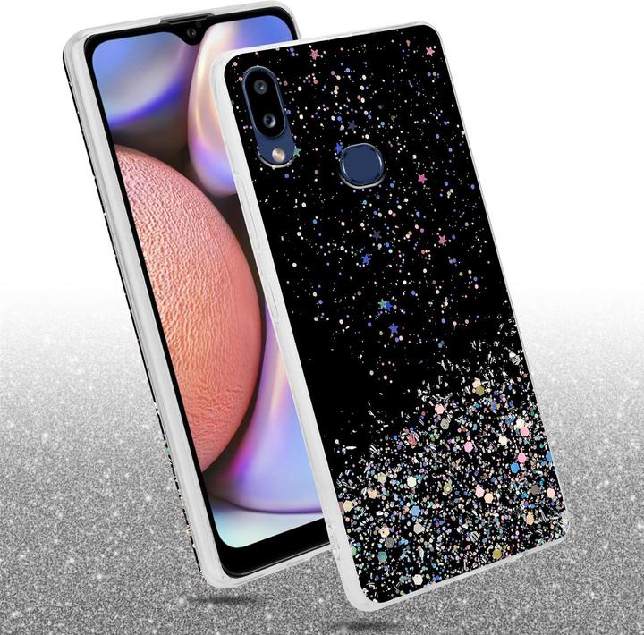 Productafbeelding Cadorabo TPU hoes fonkelende glitters (Samsung Galaxy A10s, Samsung Galaxy M01s)