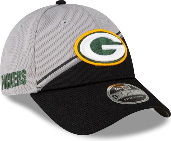 Image du produit New Era 9Forty Stretch Cap Sideline 2023 Green Bay Packers (Taille unique)