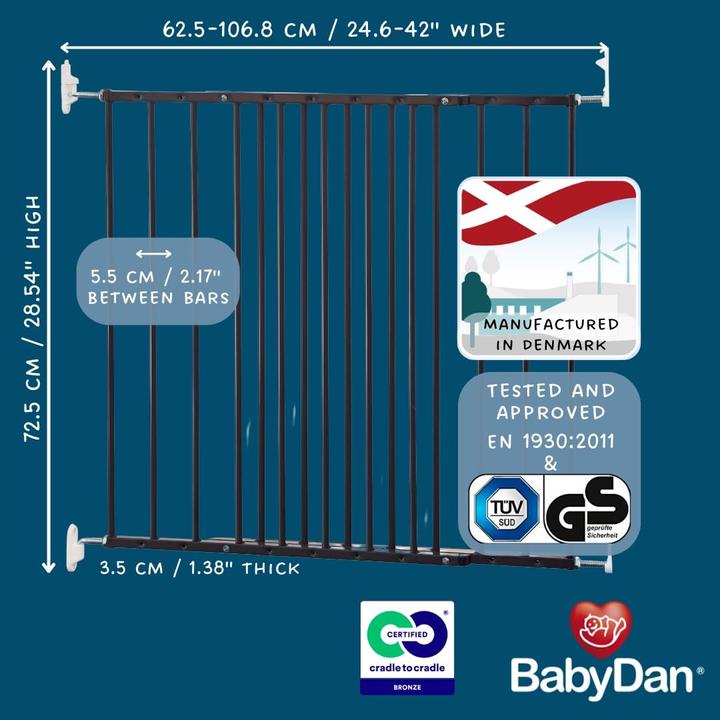 Produktbild Baby Dan Treppenschutzgitter (62.50 cm)