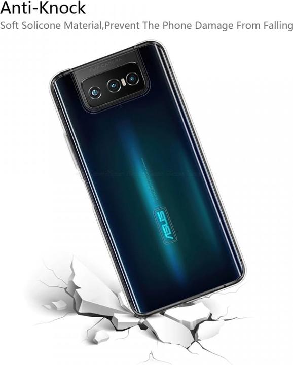 Actual product image Screenguard Asus Zenfone 7 / 7 Pro Flexible TPU Clear Case (Asus Zenfone 7)