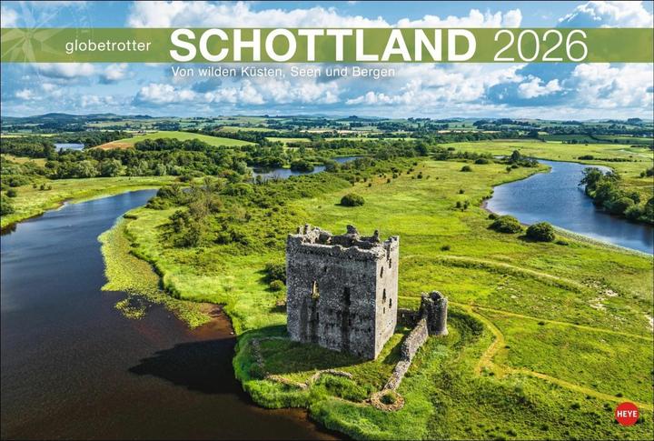 Actual product image Schottland Globetrotter Kalender 2026 - Von wilden Küsten, Seen und Bergen (Hardcover, German)